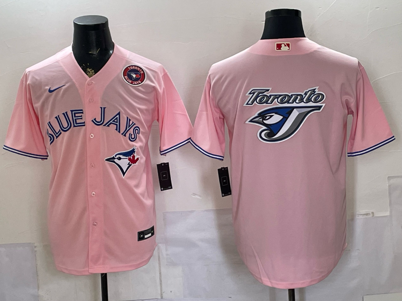 Men 2026 Toronto Blue Jays blank pink Game Nike MLB Jersey 06587012->toronto blue jays->MLB Jersey